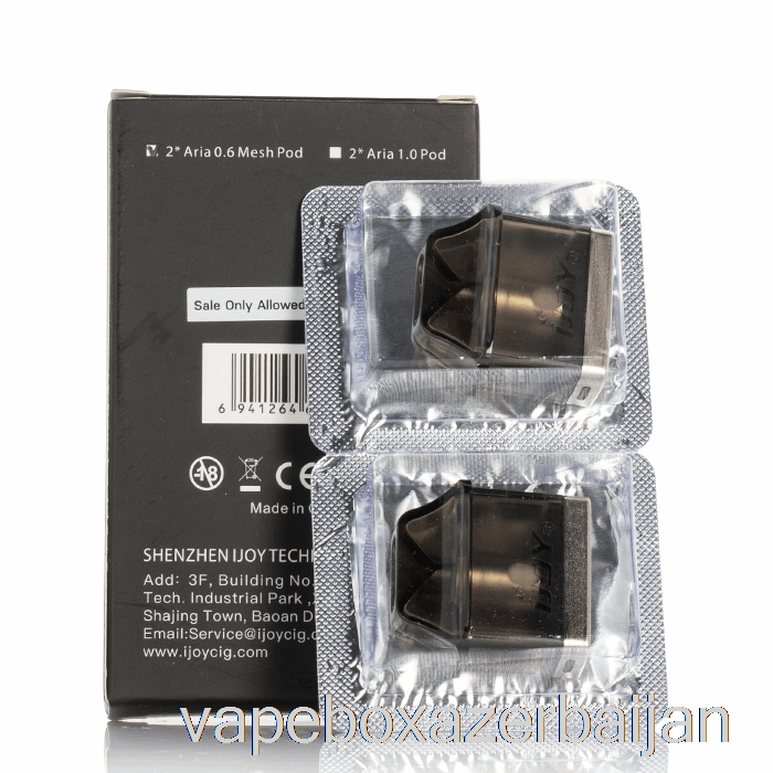 Vape Azerbaijan iJoy ARIA Replacement Pods 0.6ohm Pods